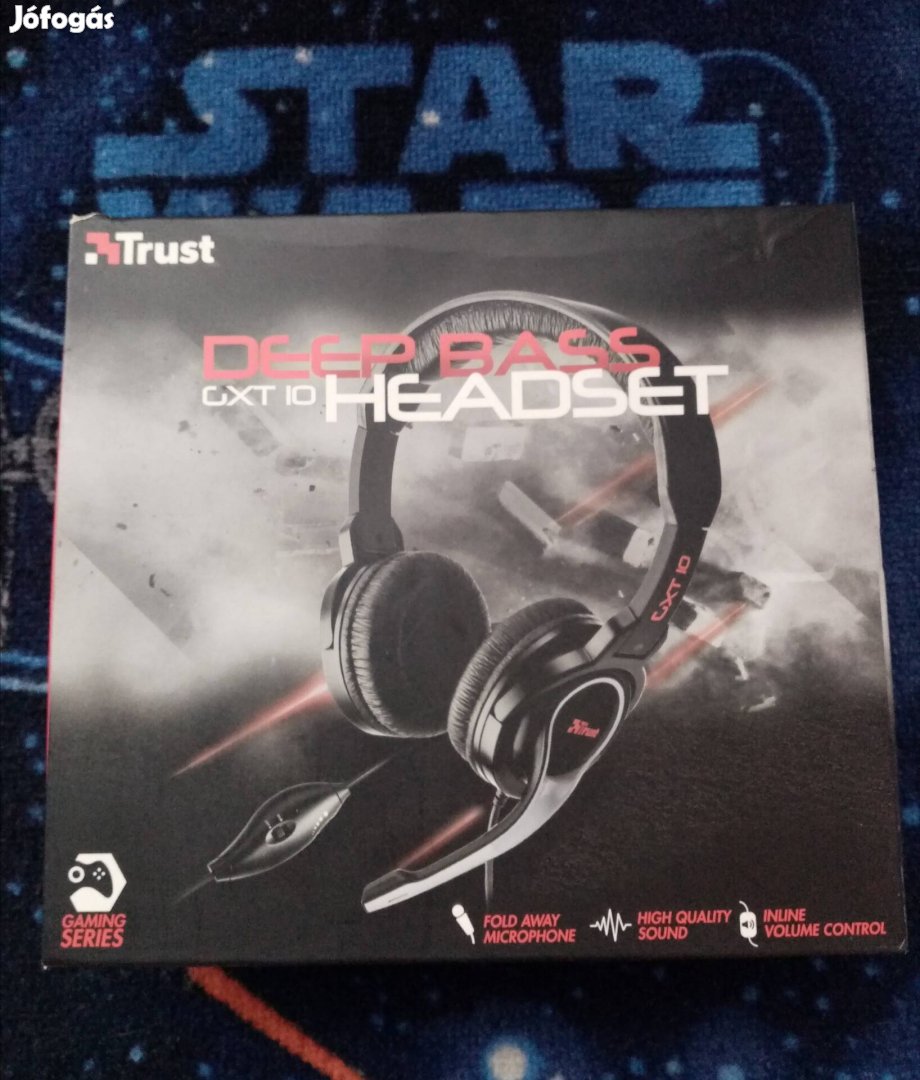 Trust Deep Bass Gxt 10 fejhallgató, Gaming headset eladó Bp