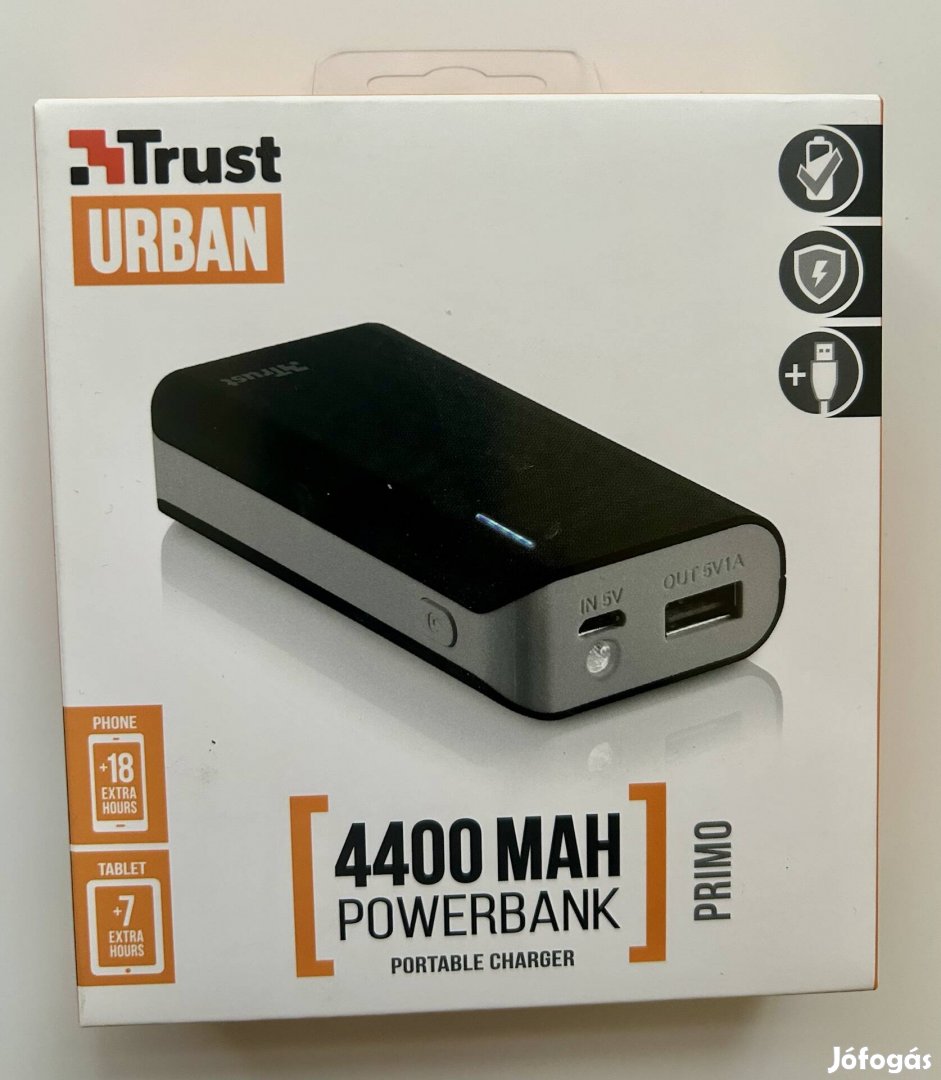 Trust Urban 4400mah powerbank Új Bontatlan
