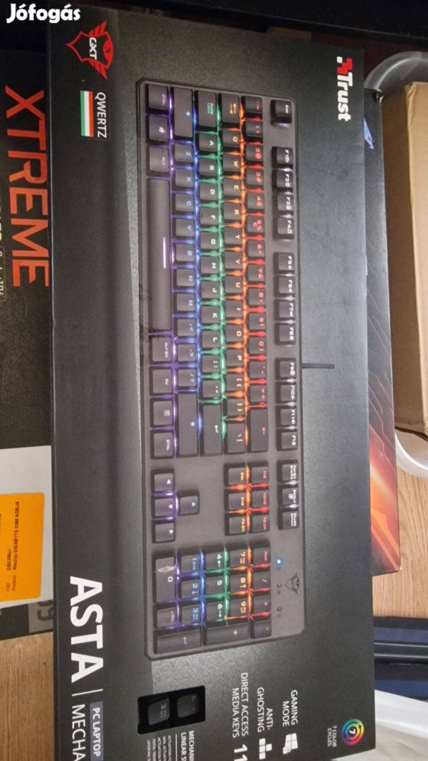 Trust asta gamer billentyűzet új