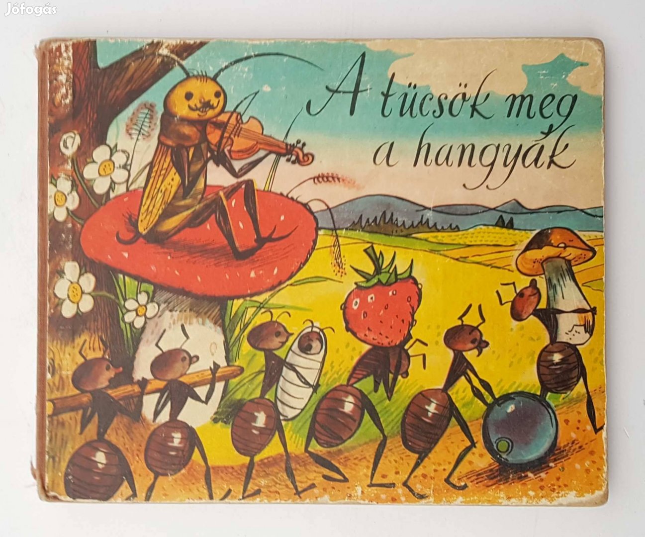 Tücsök meg a hangyák Kubasta retro régi klasszikus mesekönyv