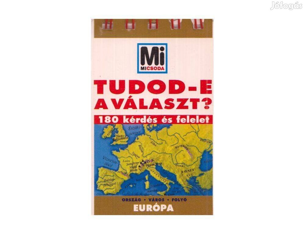 Tudod e a választ? Európa, Mi Micsoda sorozat, új könyv