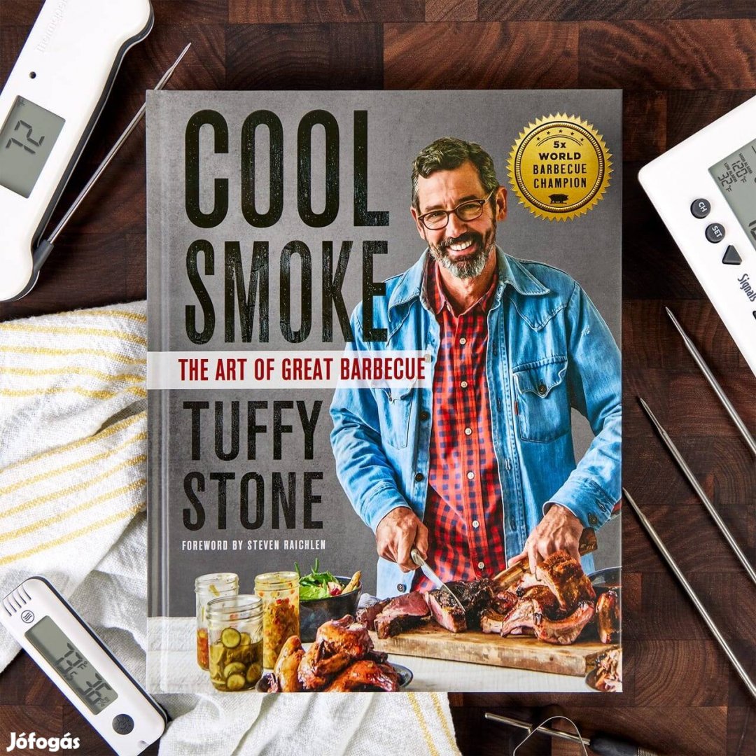 Tuffy Stone Cool Smoke bbq barbecue könyv új