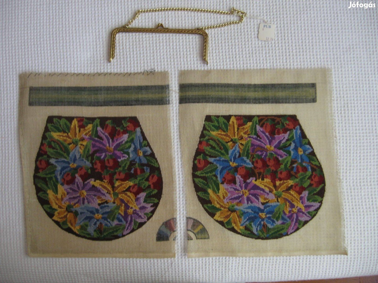 Tűgobelin alkalmi táska, összeállításra vár - retikül