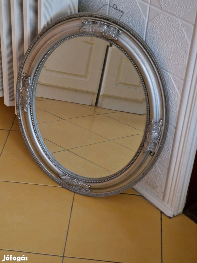 Tükör 72x162 ezüst - Ovális-63x53