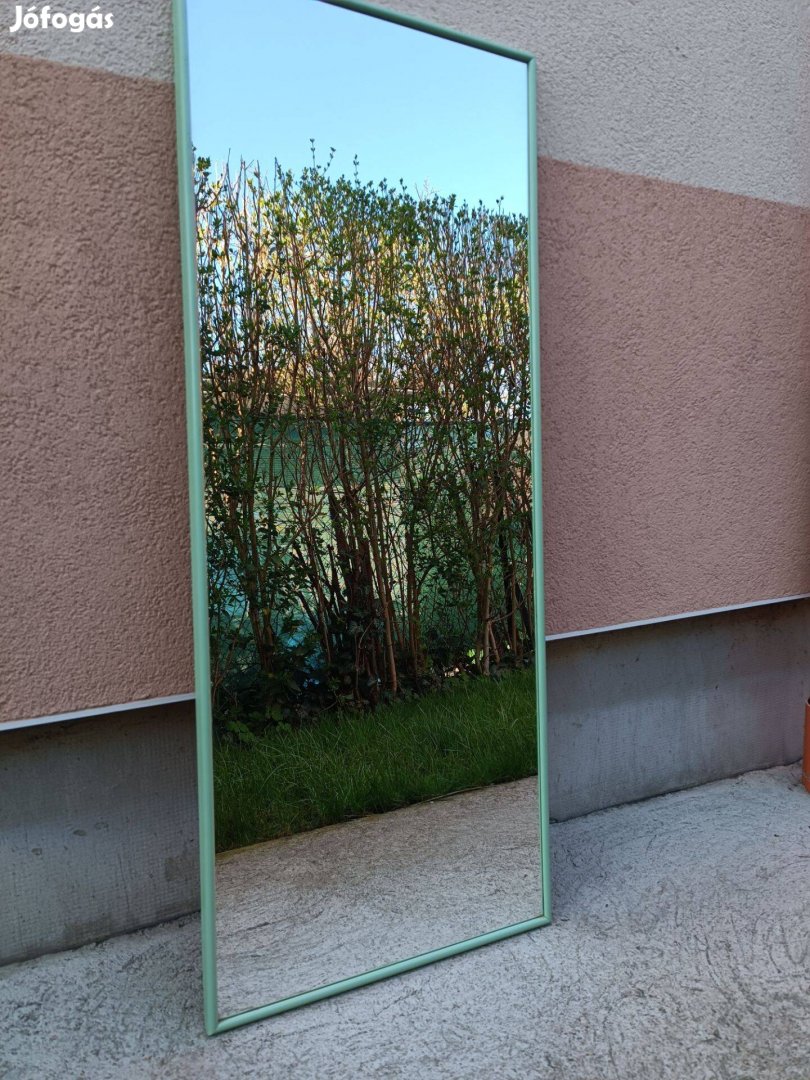 Tükör - 40 x 100 cm, almazöld keret