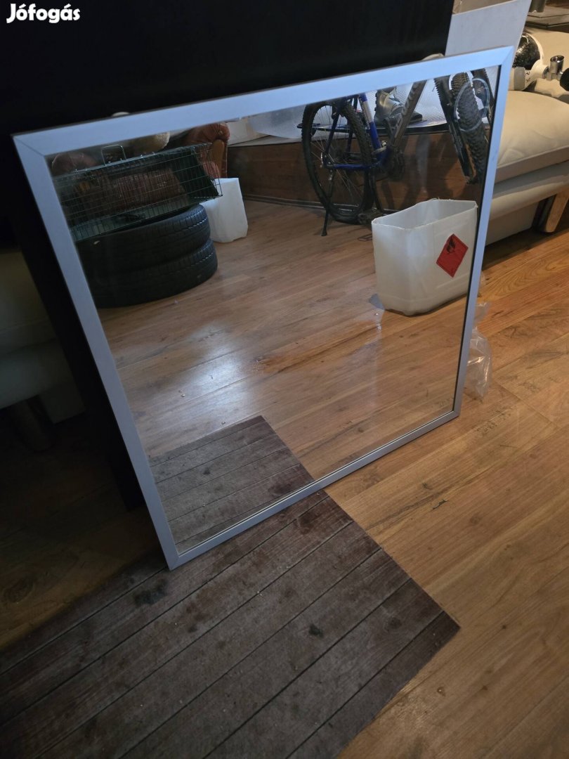 Tükör alu keretben,led világítással