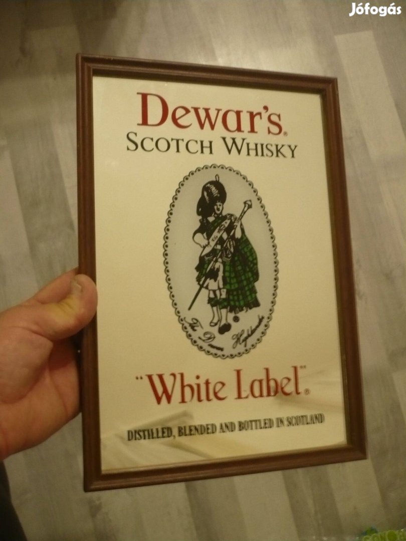 Tükör reklám kép falidísz dewarˇs scotch whisky