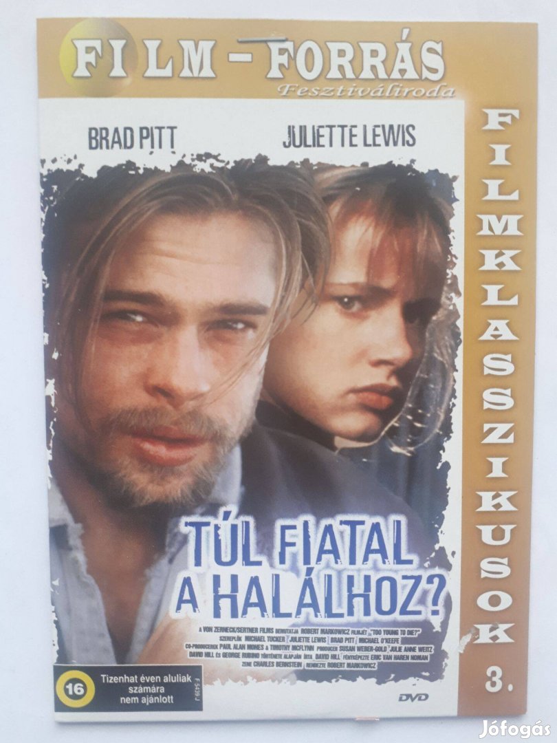 Túl fiatal a halálhoz (Brad Pitt, Juliette Lewis) papírtokos DVD