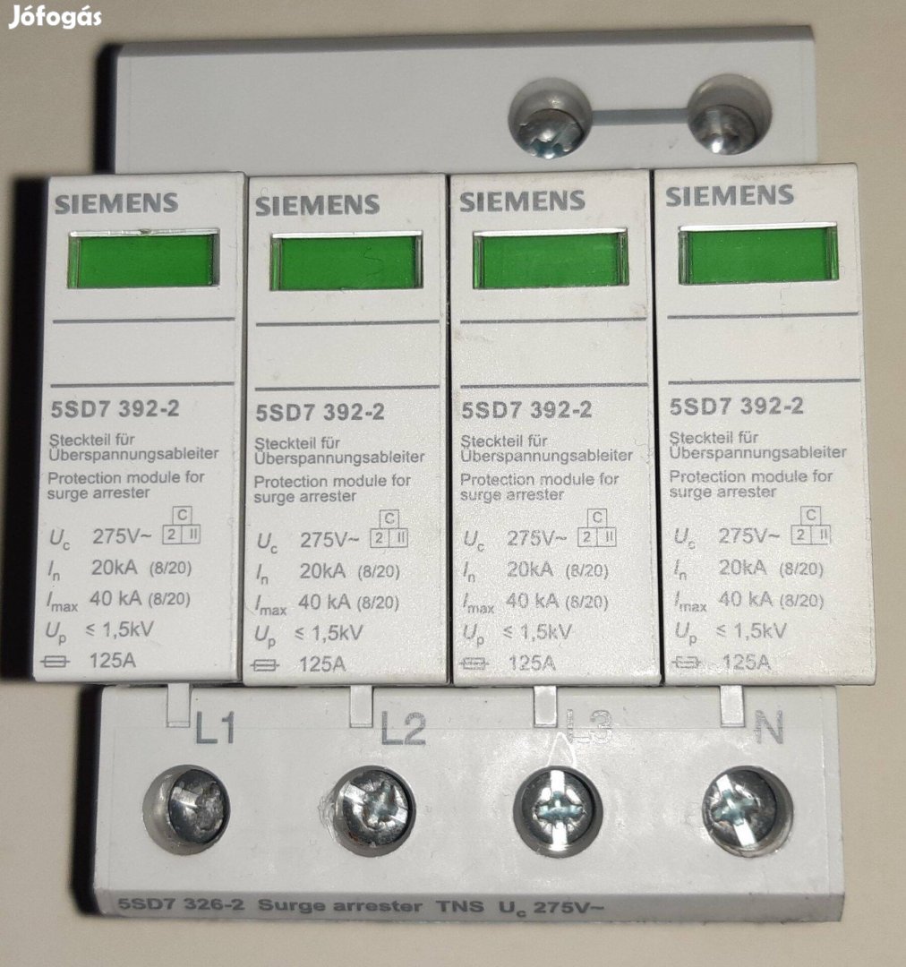Túlfeszültség levezető villámvédelem Siemens