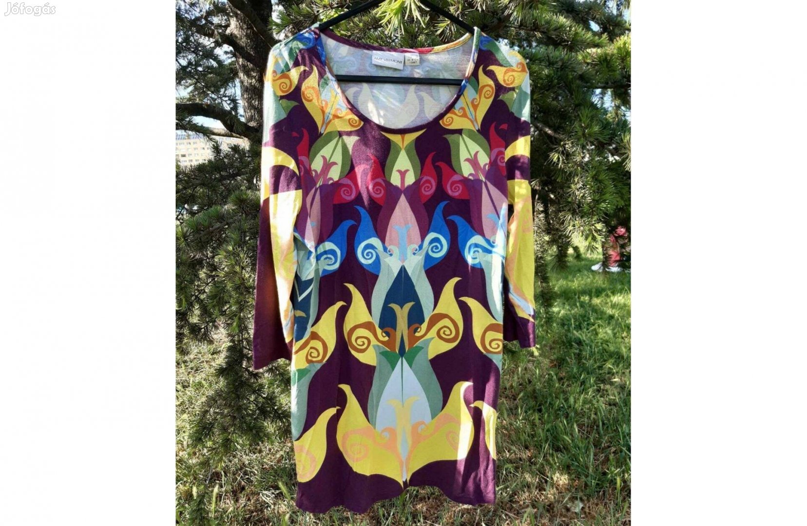Tulipán mintás színes tunika 40-42-es