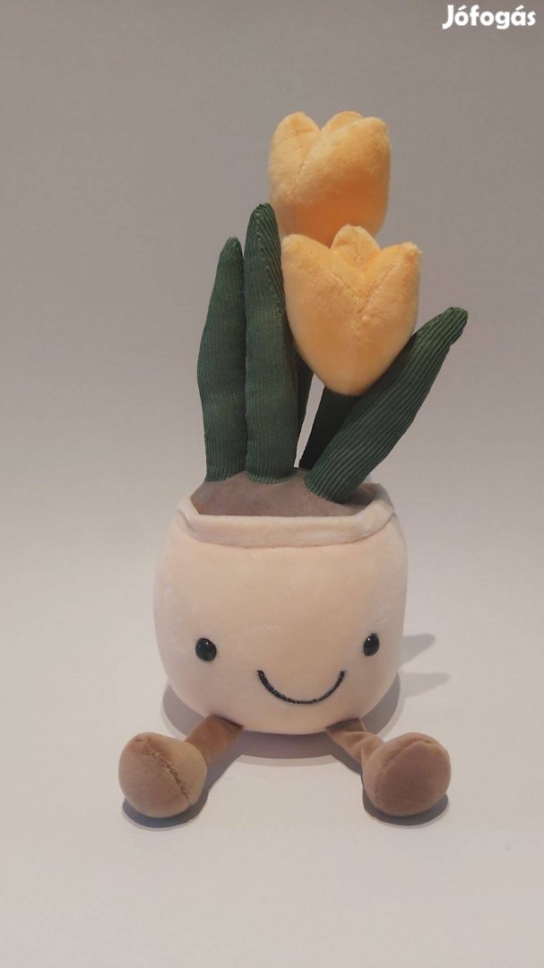 Tulipán plüss virág 32 cm Új számlával készleten Valentin