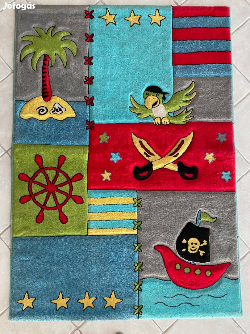 Tulipo Kiddy kalózos gyerekszőnyeg 120cm x 170 cm