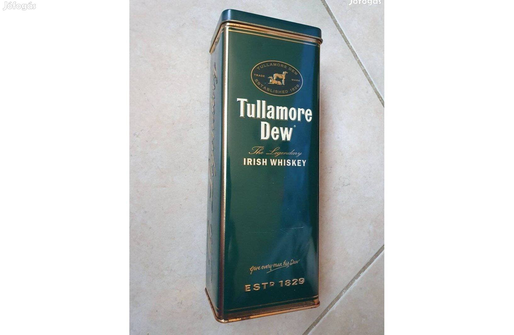 Tullamore Dew fém italos doboz, díszdoboz tetővel