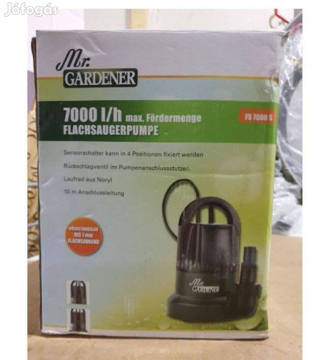 Túlmelegedés elleni védelemmel 400W-os lapos búvárszivattyú