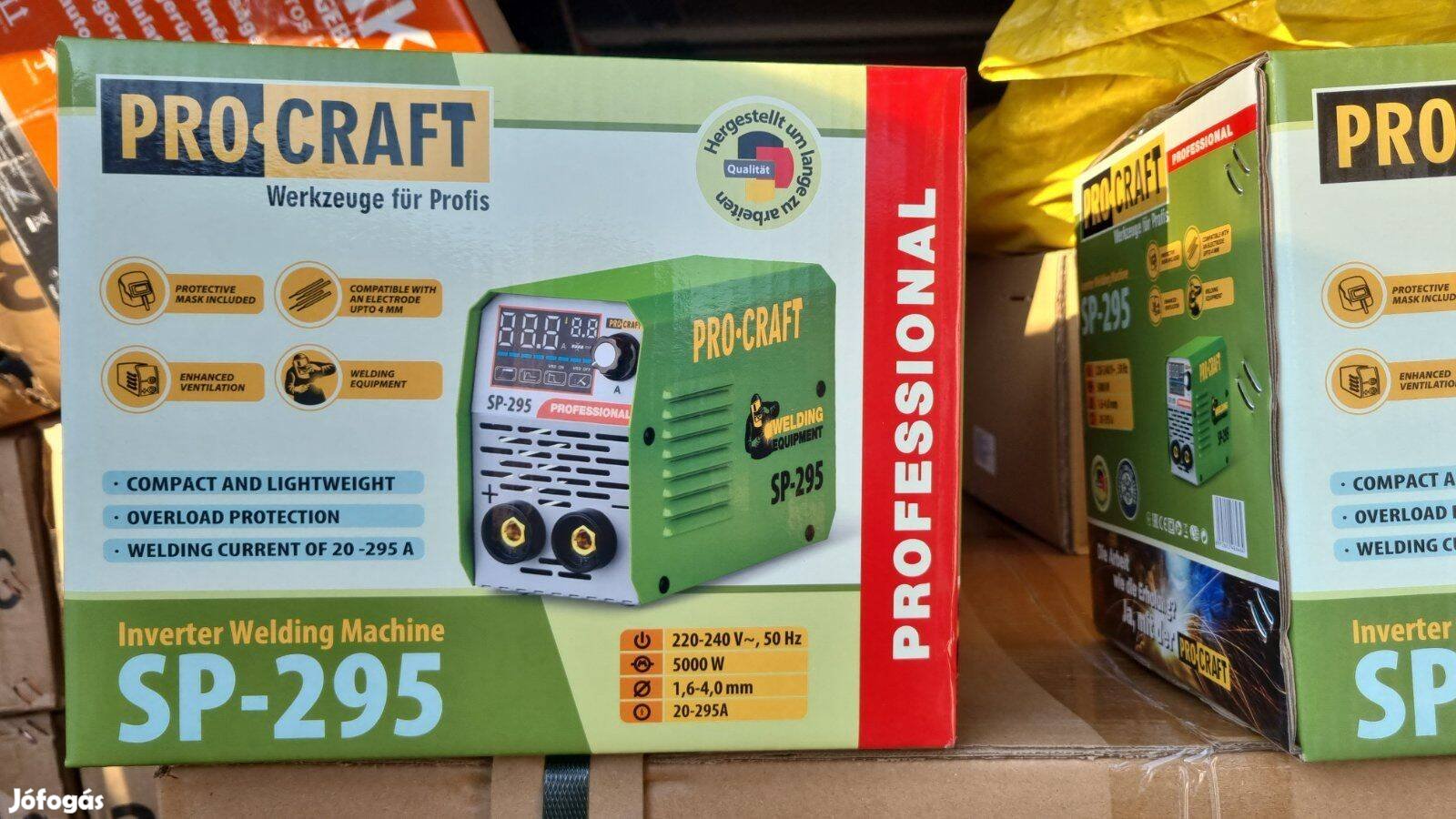 Túlterhelés elleni védelemmel erős MMA 295-ös inverteres