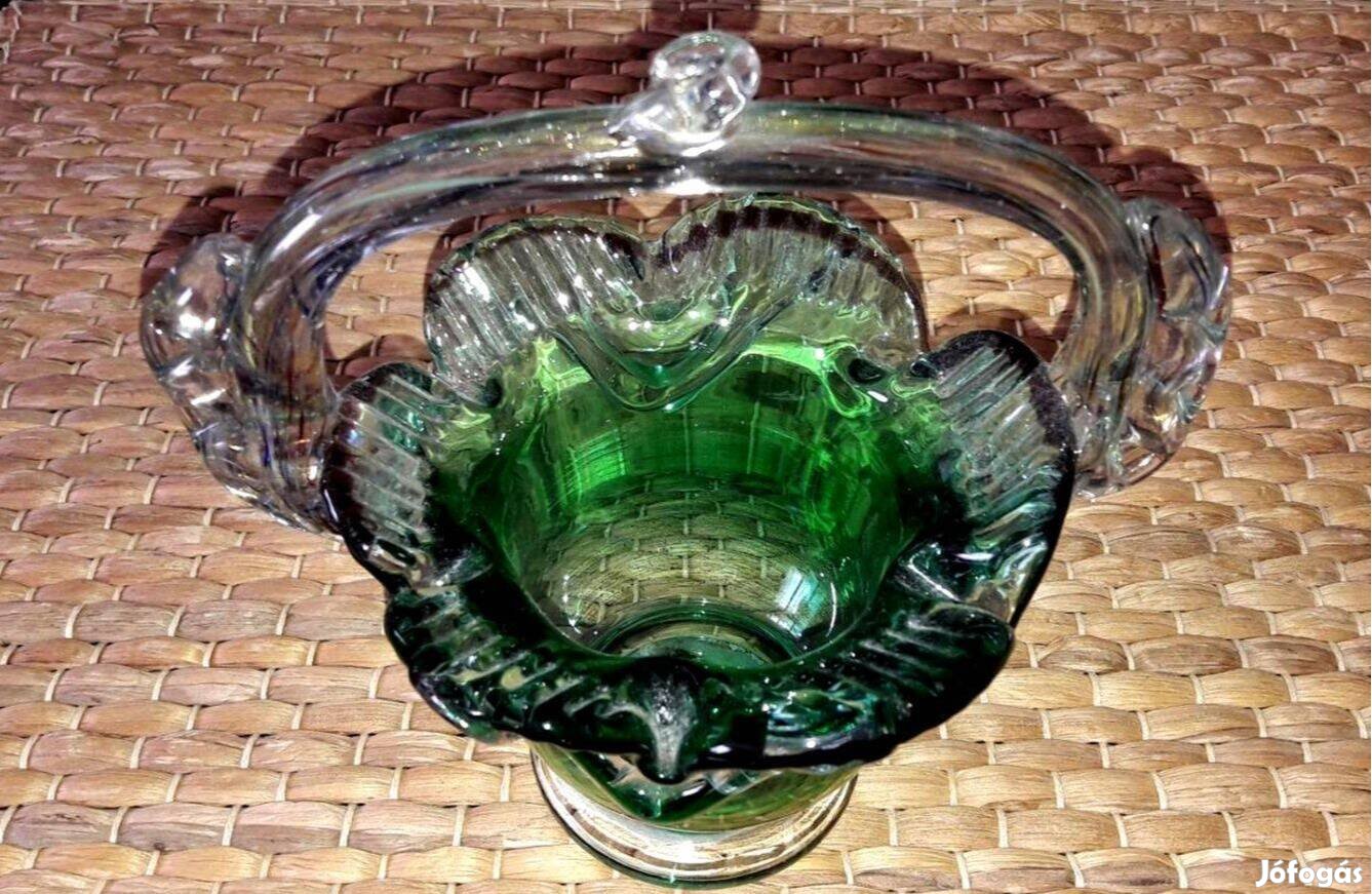 Tüneményes üveg kosárka