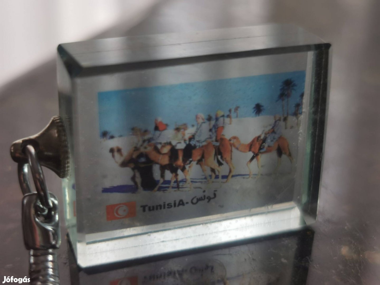 Tunézia, homokkép, kulcstartó, Nyaralási emlékek, új