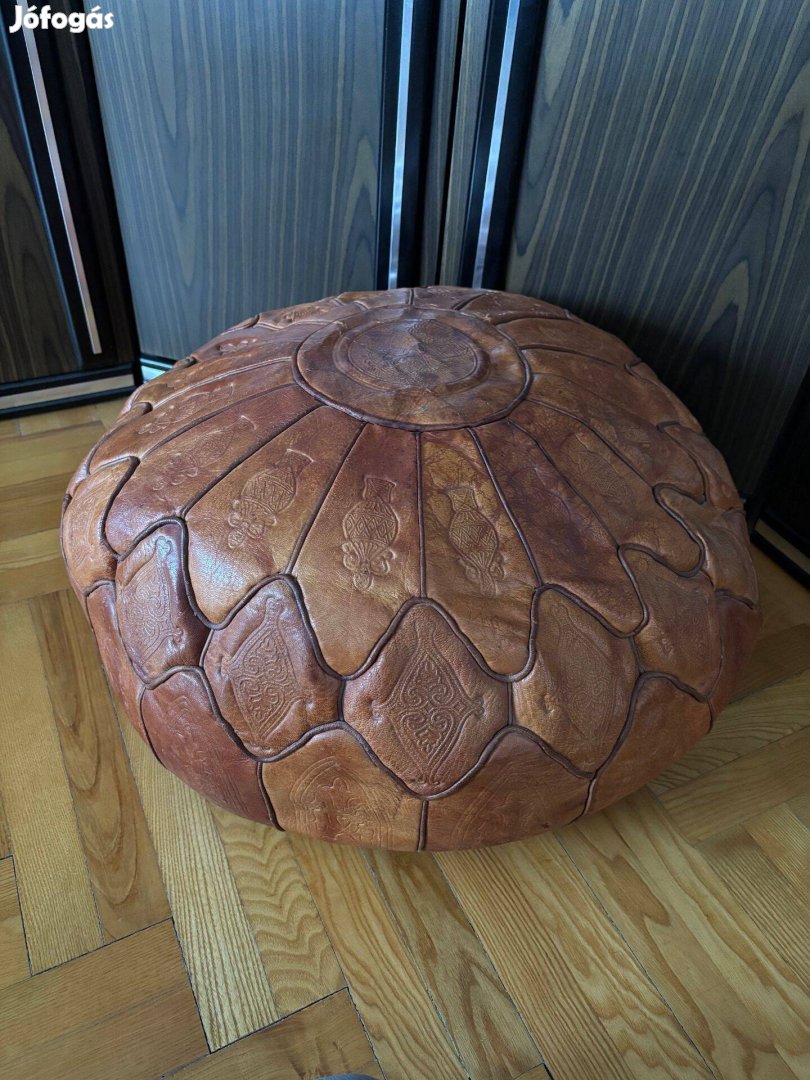 Tunéziai kézműves bőrpuff eladó