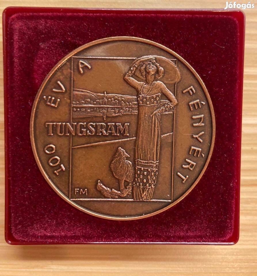Tungsram 100 év 1896-1996 emlékérem