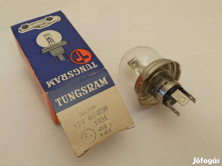 Tungsram 1931 - duolux 12V 45/40W 6012 P45t retro fényszóró izzó