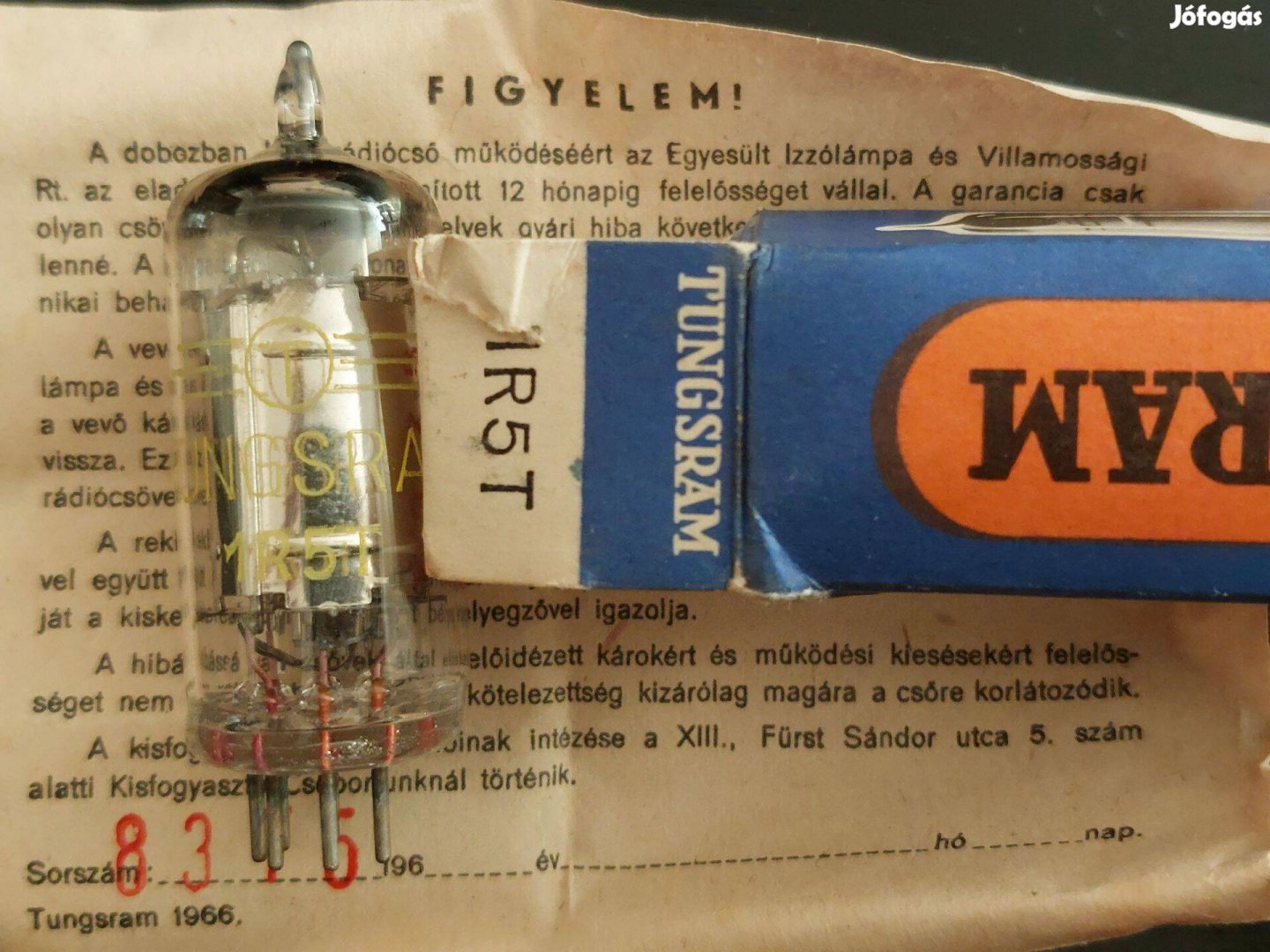 Tungsram 1R5T elektroncső