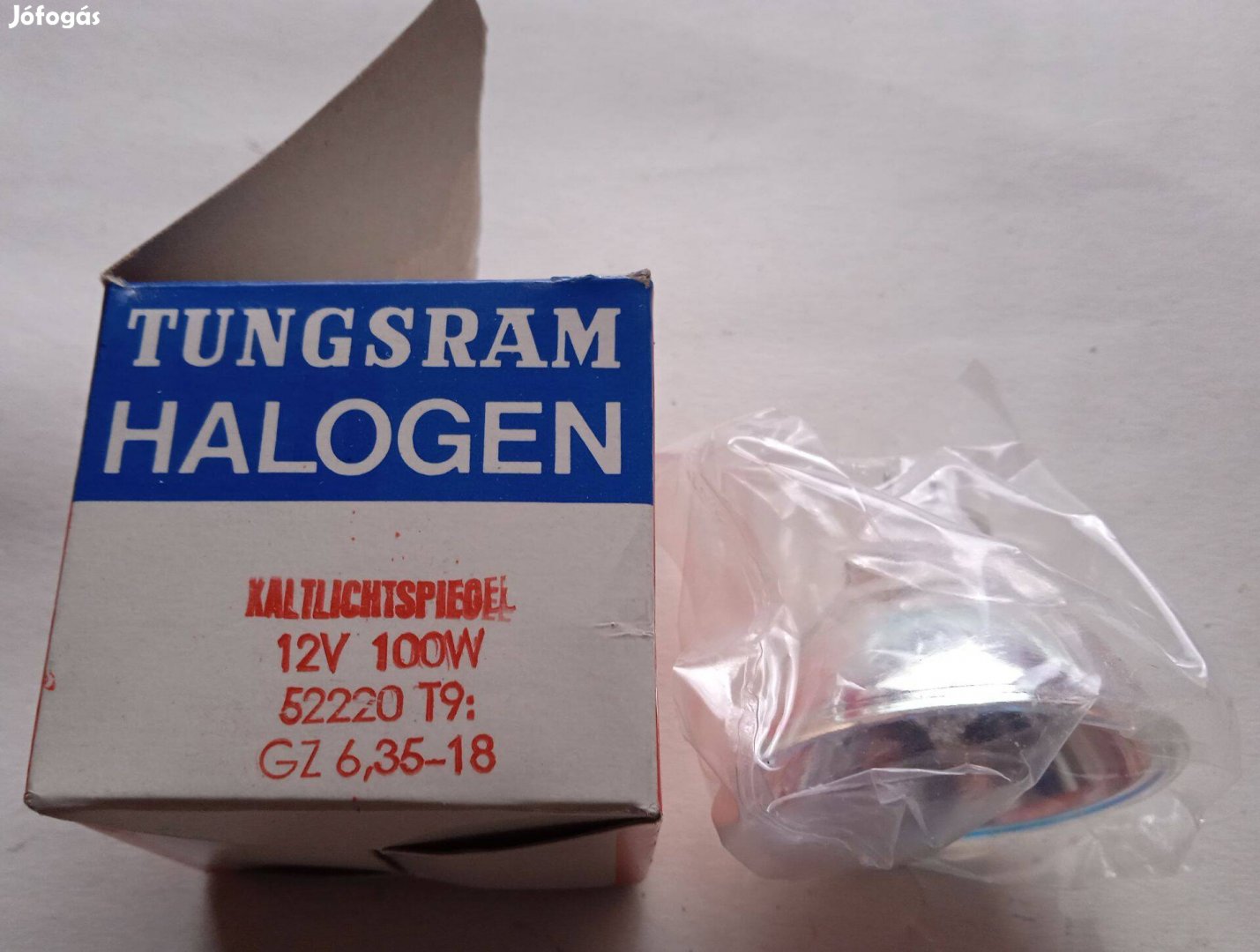 Tungsram 52220 (12v / 100W) halogén izzó, dobozában, bontatlan állapot