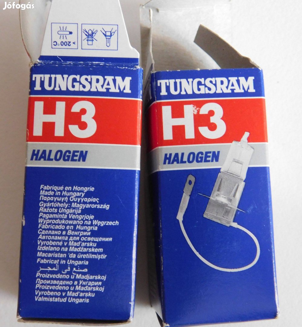 Tungsram H3-as halogén izzó