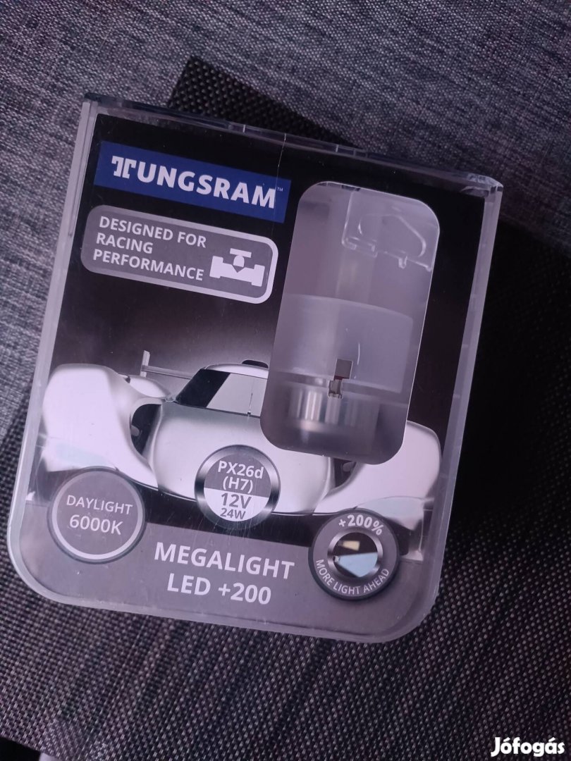 Tungsram Megalight LED +200% H7 12V 24W szett eladó