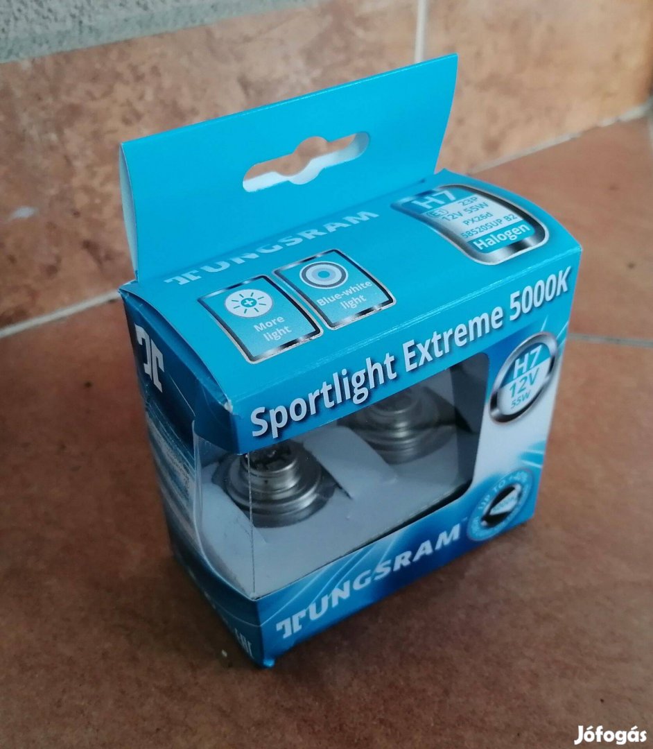 Tungsram emelt fényű H7 izzókészlet, izzó pár Új!