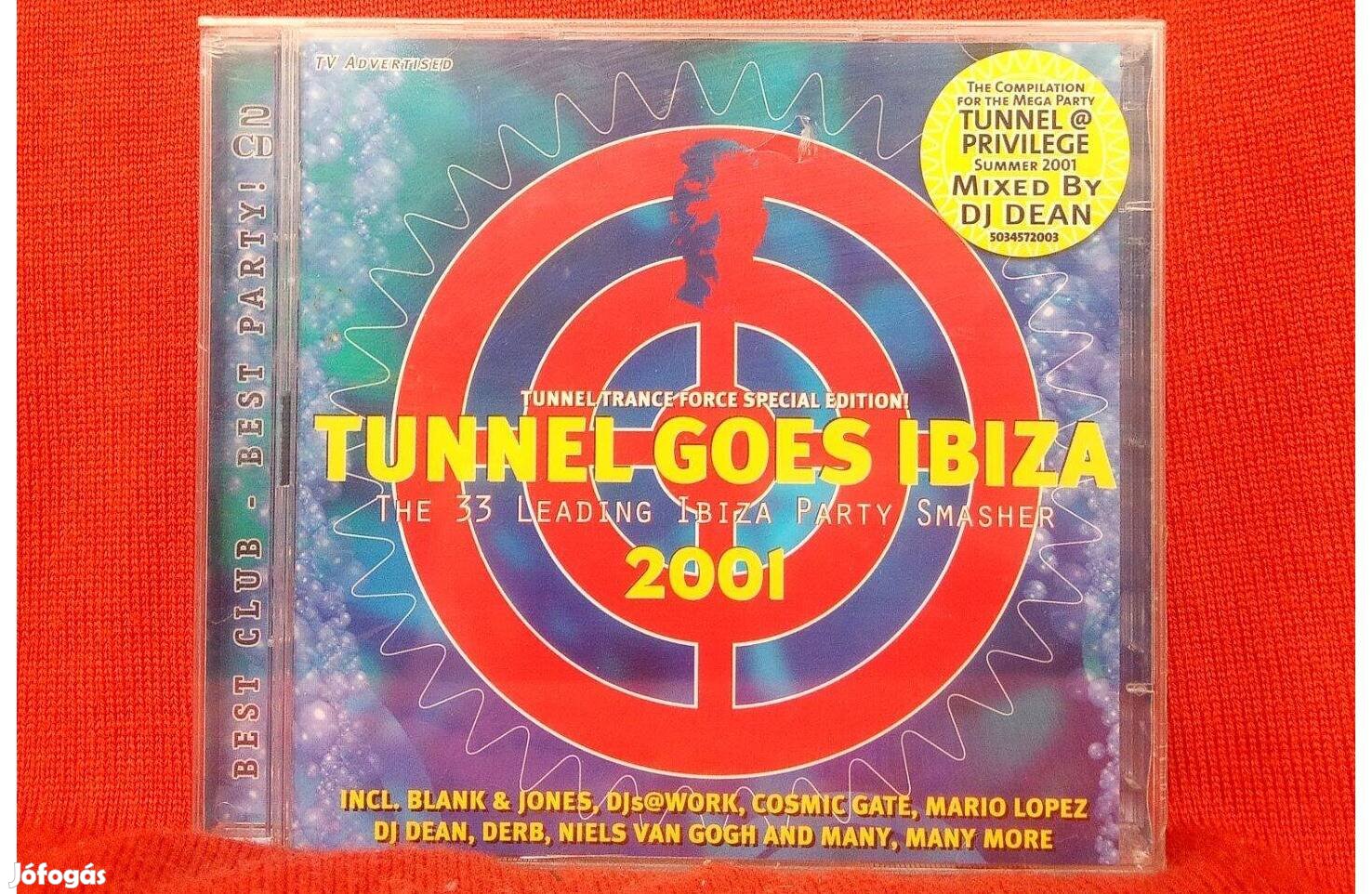 Tunnel Goes Ibiza 2001 - Válogatás 2xCD. /új,fóliás/