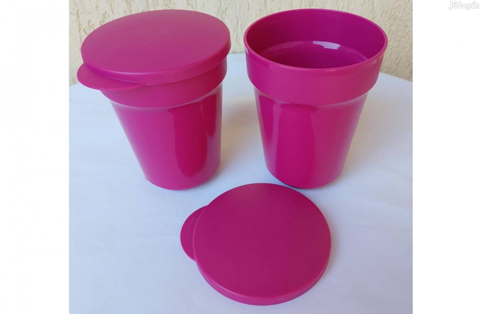 Tupperware Aloha Pohár tetővel 470 ml 2 db