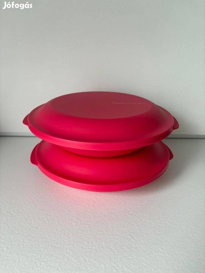 Tupperware Aloha pink kettős tányér szett Új, akciós