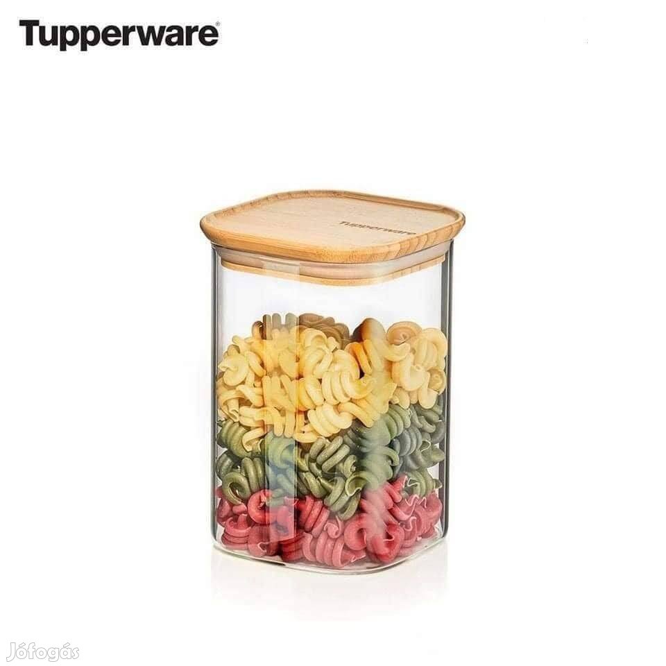 Tupperware Bambusz Átlátszó Tároló 1,1 L