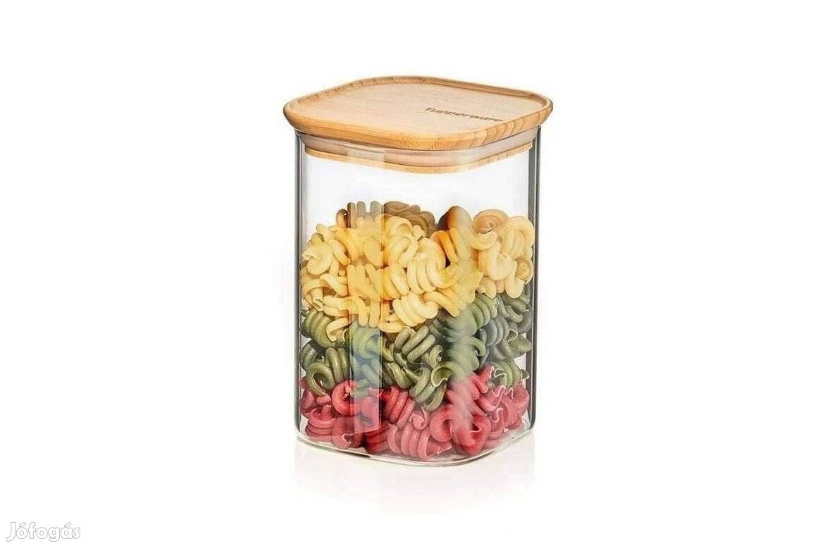 Tupperware Bambusz Átlátszó Tároló 1,1 L