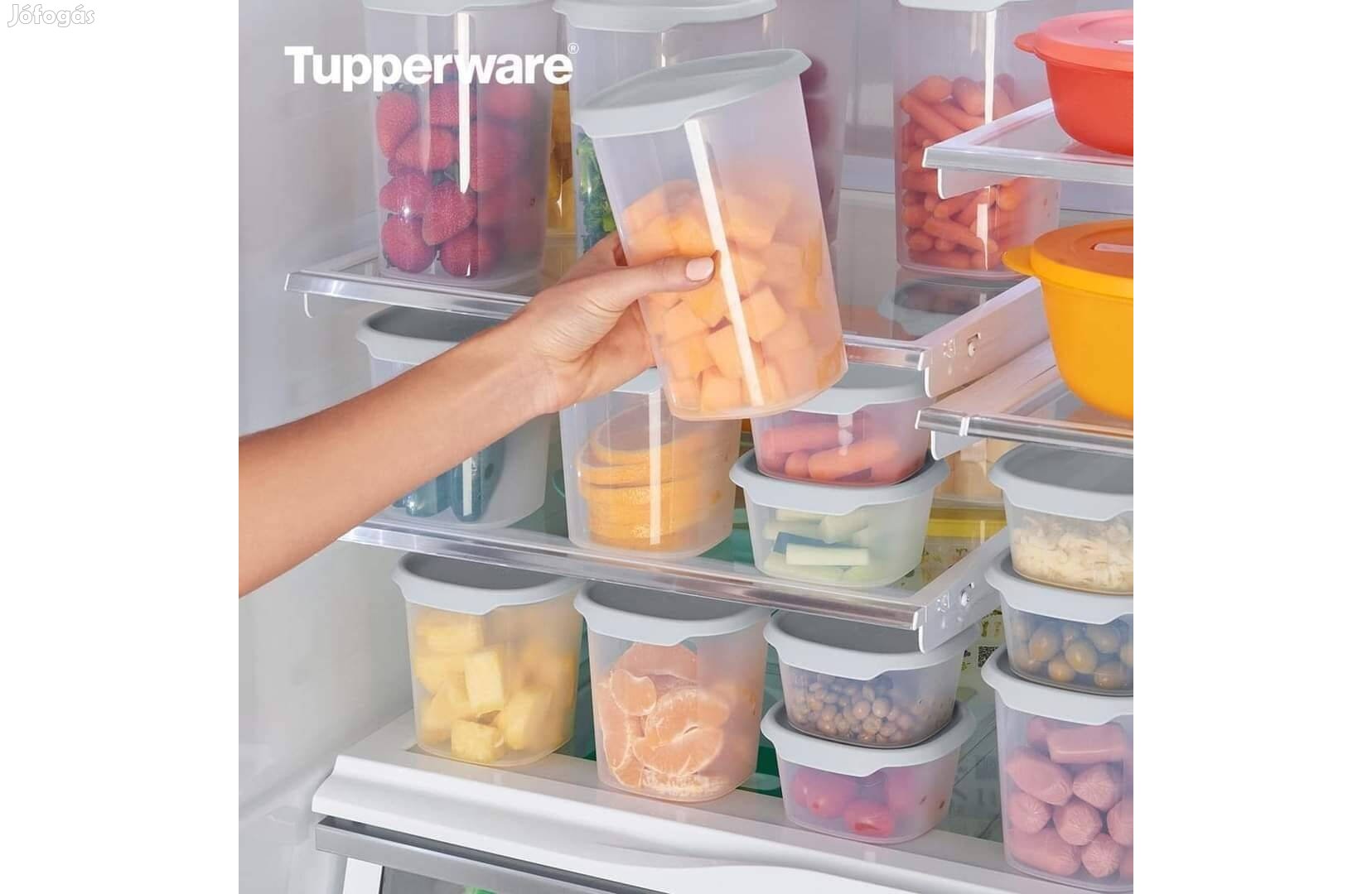 Tupperware Friss Érintés Négyzetes tároló 1,25 l