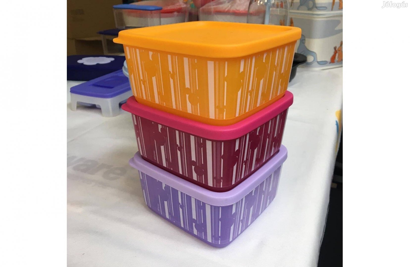 Tupperware Mickey egeres hűs kocka szett 3x650 ml Új, akciós