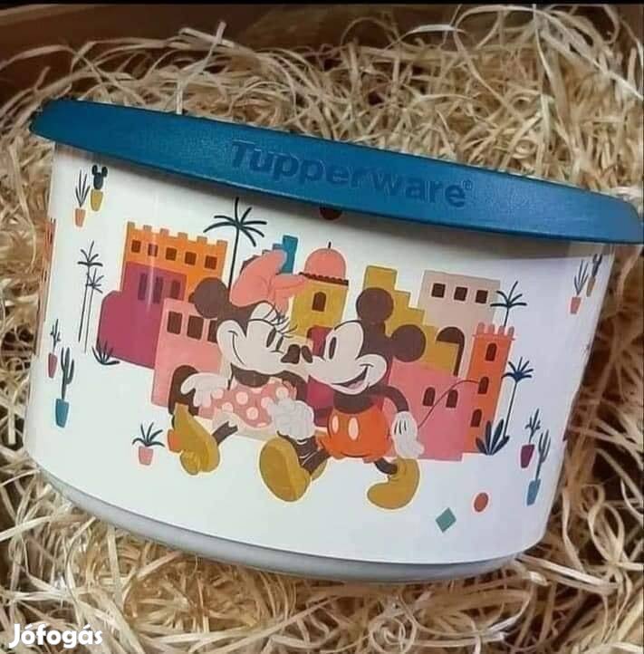 Tupperware Mickey egeres kerek tároló 1,4l Új, akciós