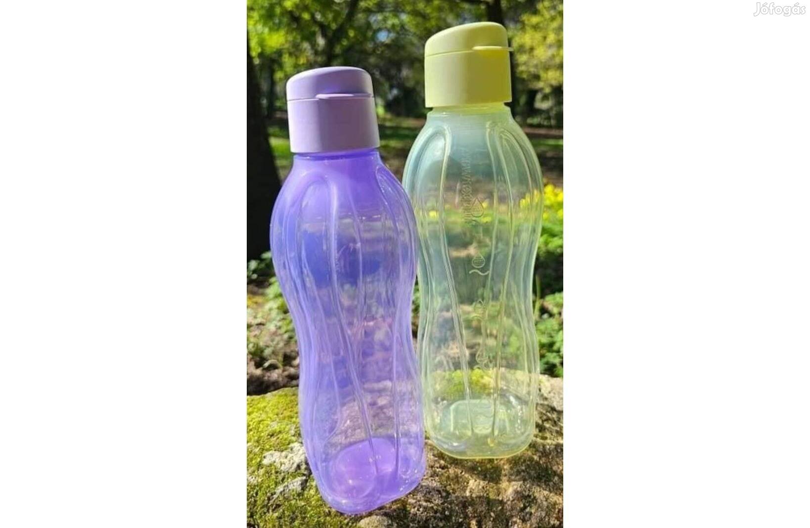 Tupperware Öko palack 1l és 750 ml lila Vedd Szettben Új