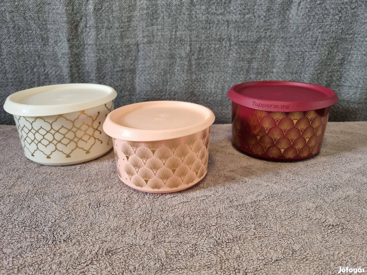 Tupperware One Touch Kerek tároló dobozok 3 darab