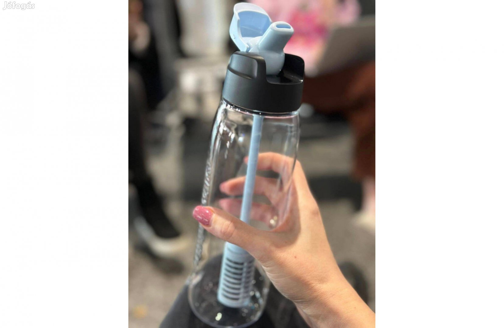 Tupperware Purego Szívószálas kulacs palack vízszűrővel