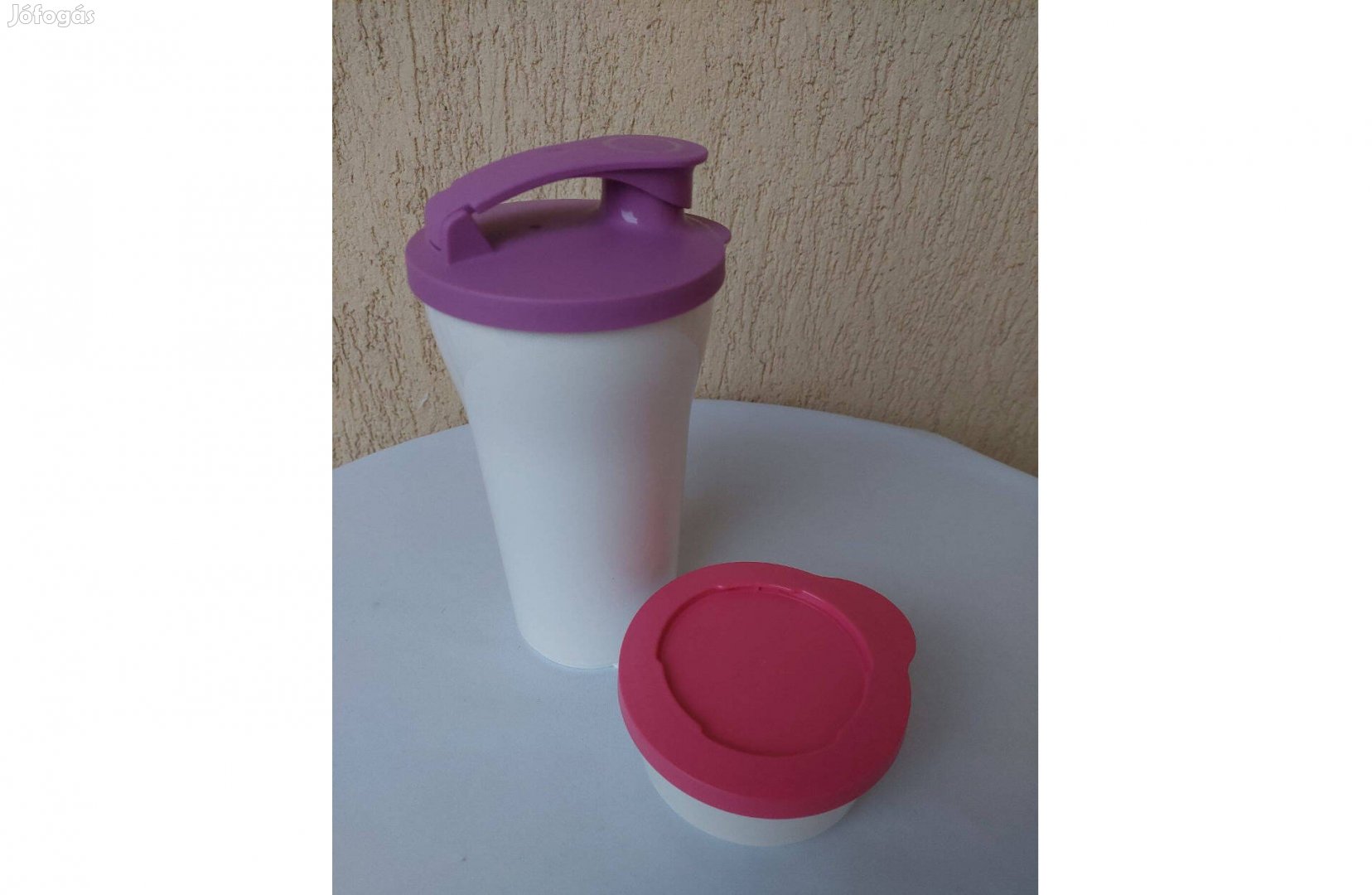 Tupperware Tripla Klikk Pohár 800 ml és Tripla Desszertes Kehely 200 m