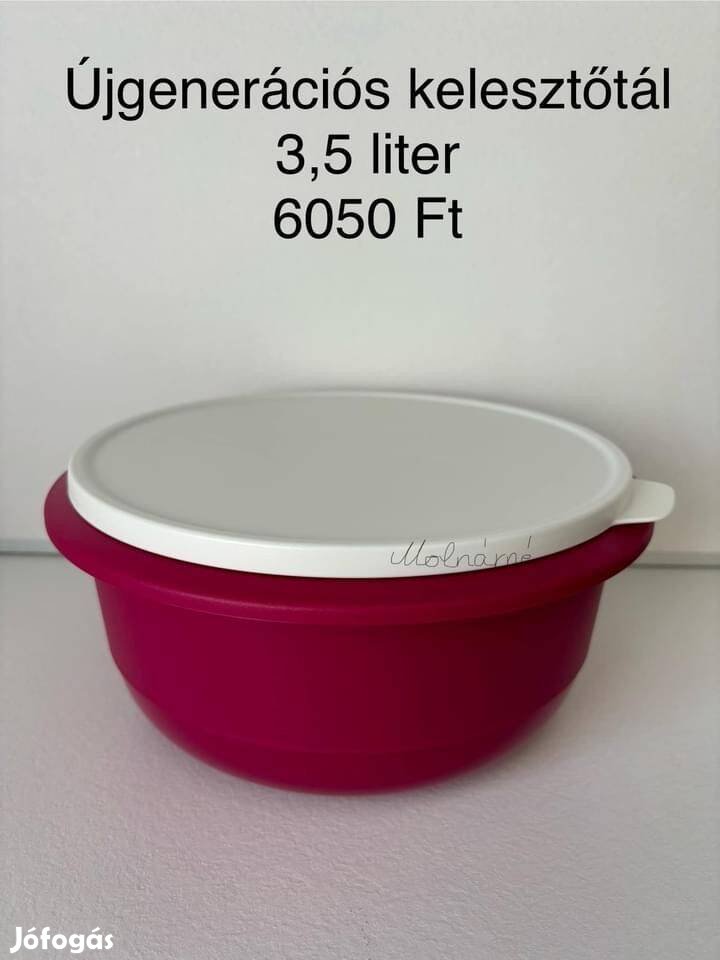 Tupperware Új Generációs kelesztő-, frissentartó tál 3,5l Új, akciós