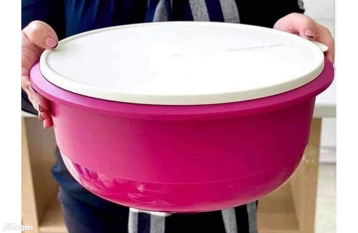 Tupperware Új Generációs kelesztő, frissentartó tál 9,5l pink Új