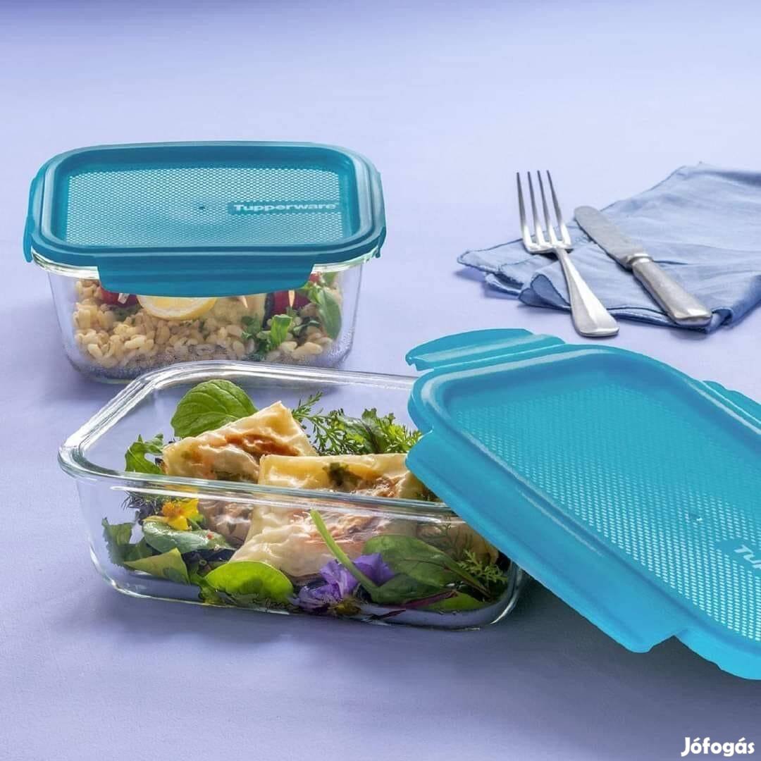 Tupperware boroszilikát prémium üvegedény szett Új, akciós