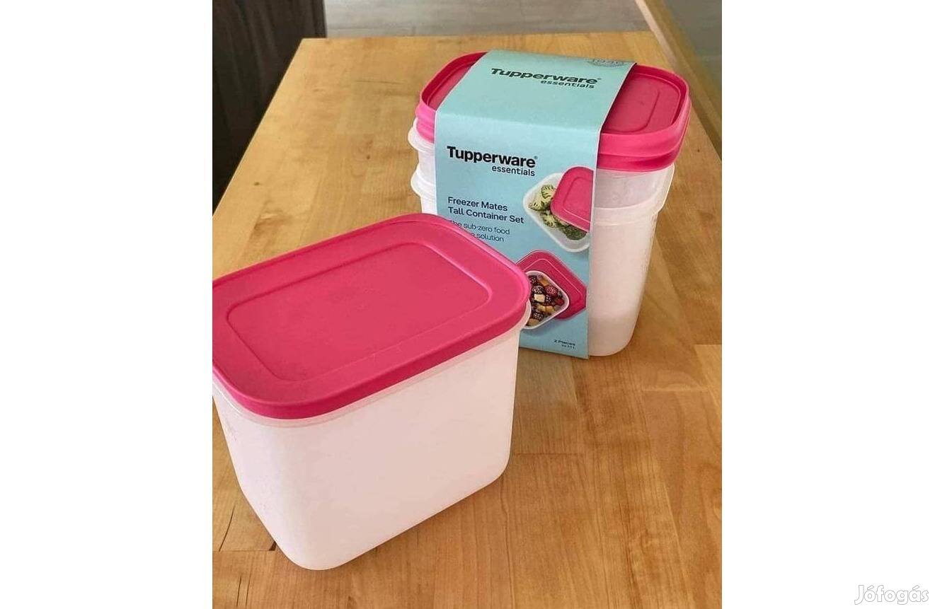 Tupperware fagyasztótárs szett 2x1,1l magas Új, akciós