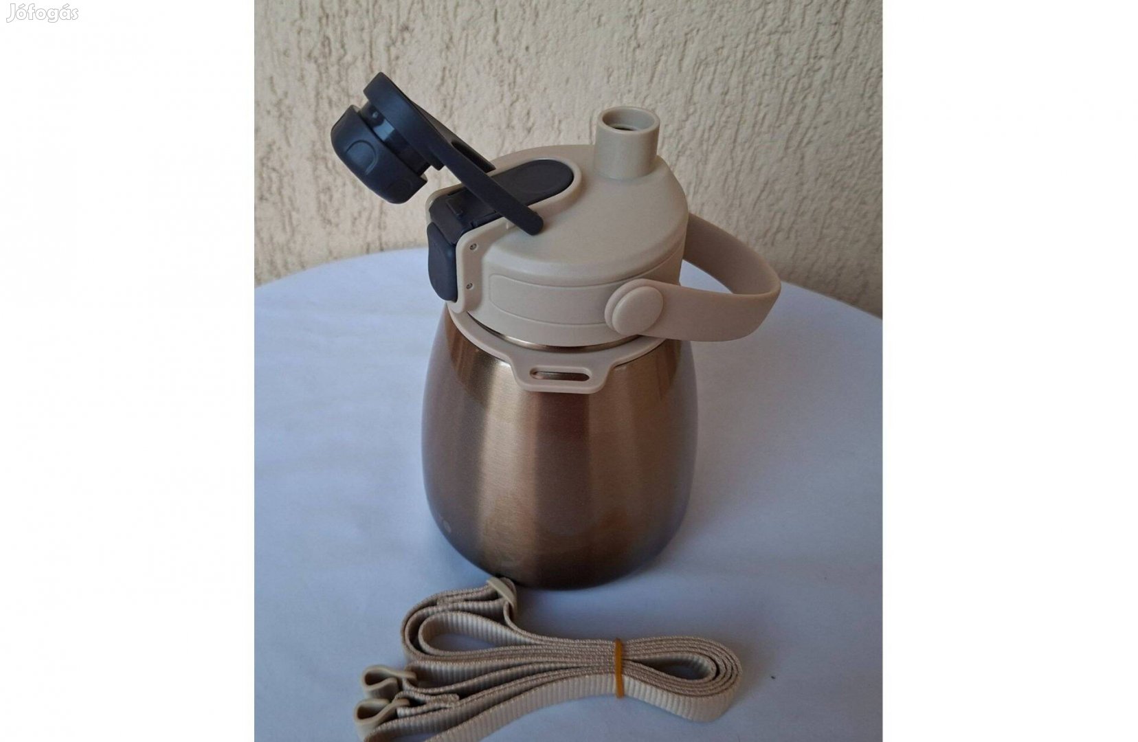 Tupperware fém termosz bronz 1 l