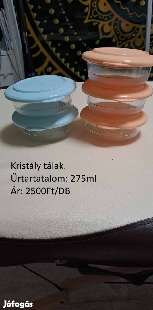 Tupperware kristály tálak