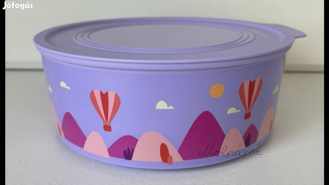 Tupperware léghajós Mindennapi kerek tároló 1,5l Új, akciós