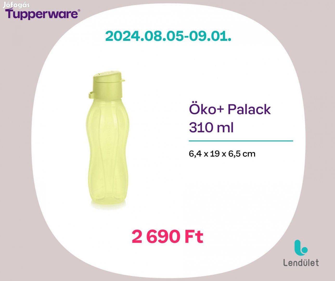 Tupperware öko palack