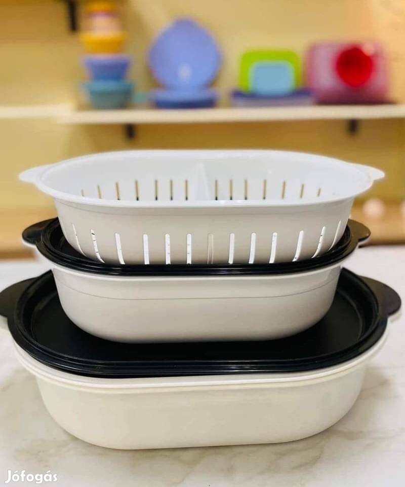 Tupperware ovális kisebb tálalómester 2,5l Új, akciós